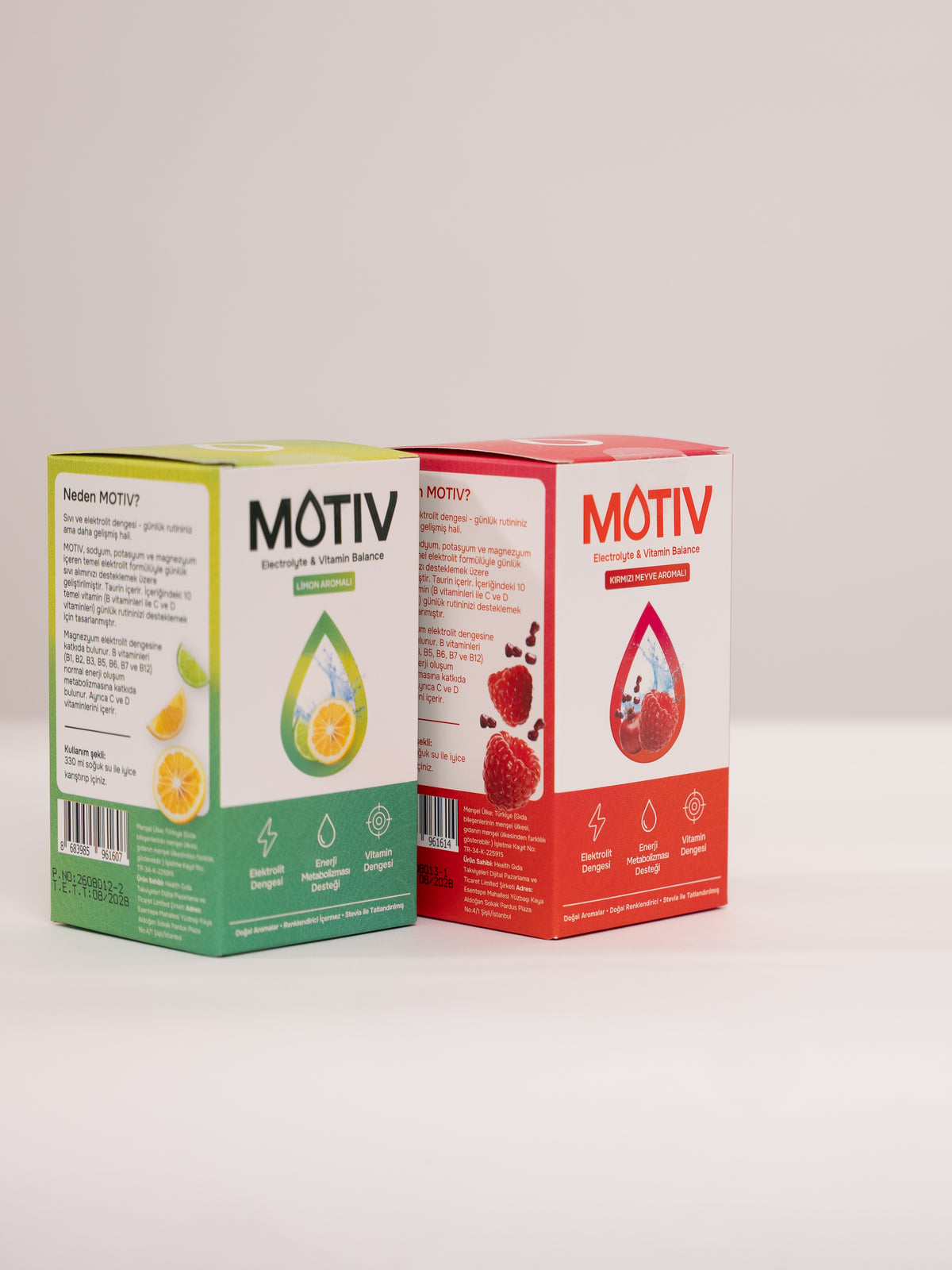 MOTIV Paketi: Kırmızı Meyve Aromalı + Limon