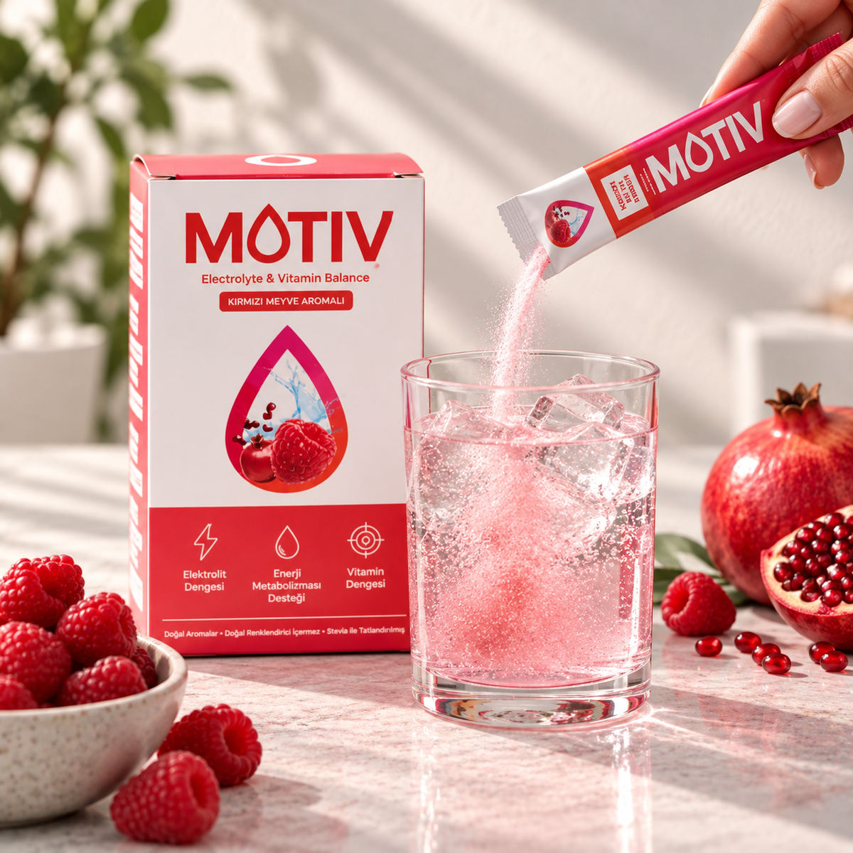 MOTIV Kırmızı Meyve Aromalı - Electrolyte & Vitamin Balance