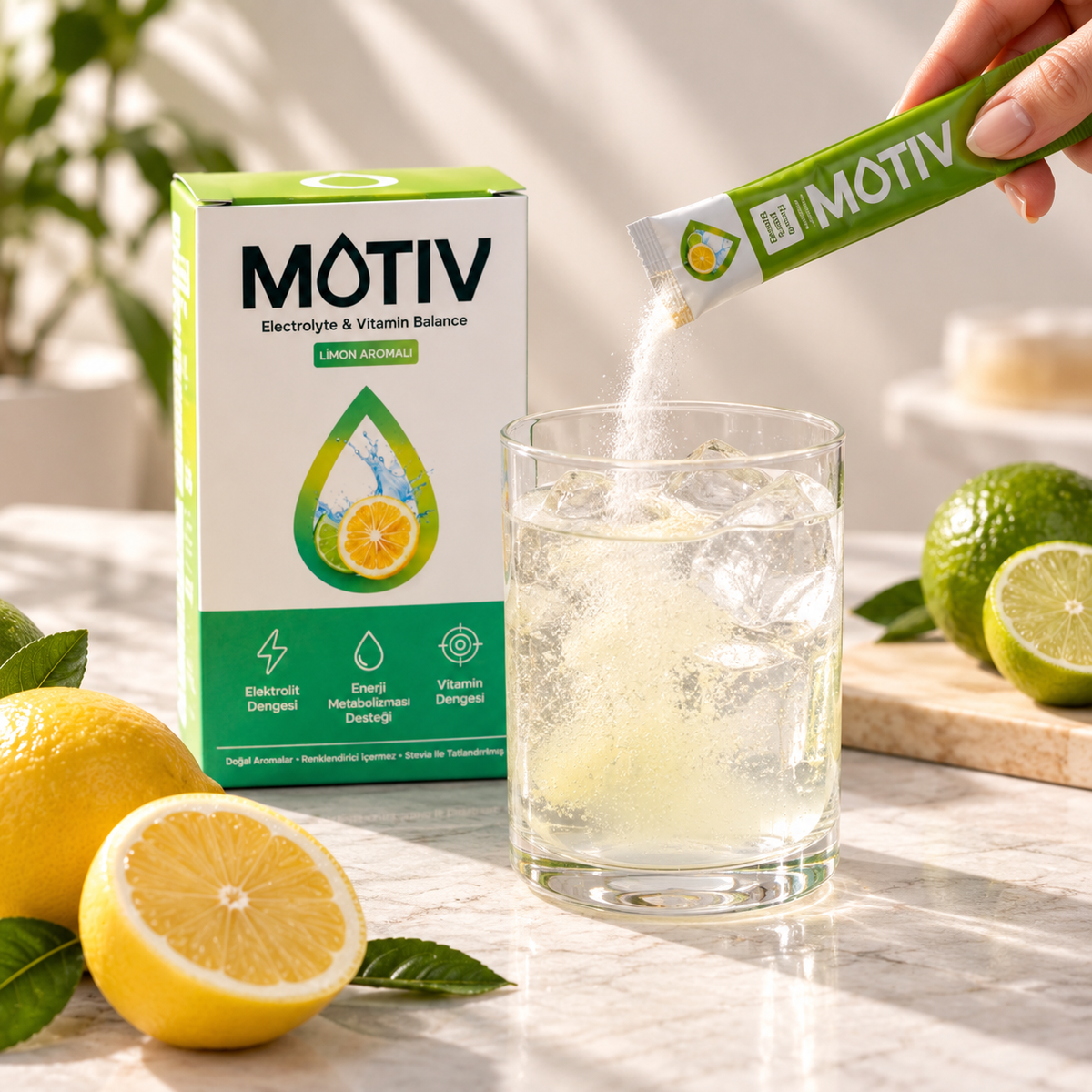 MOTIV Limon Aromalı — Electrolyte & Vitamin Balance